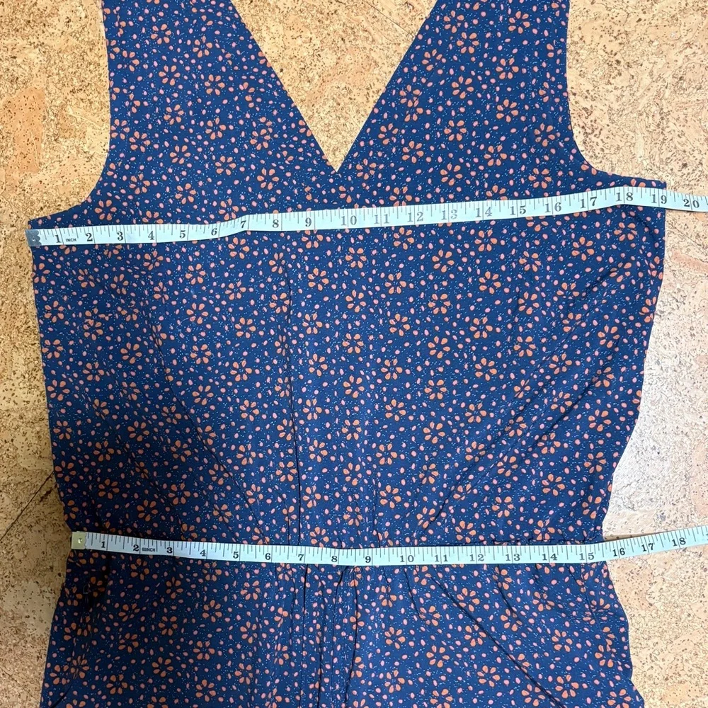 Toad&Co Sunkissed Liv SL Jumpsuit In Blue & Orange Sz M - Picture 12 of 15